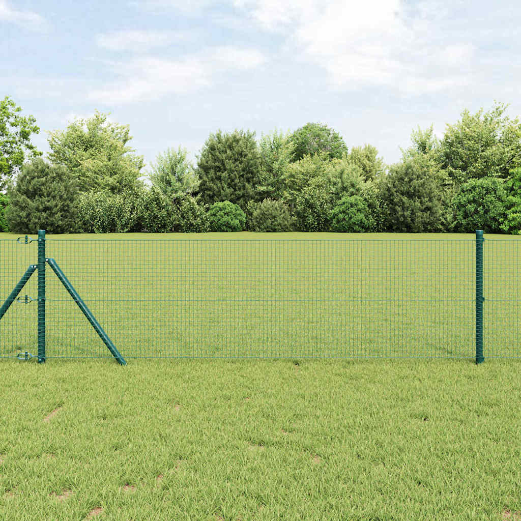 Tvora su stulpais Žalia 0.6 x 50 m Plienas