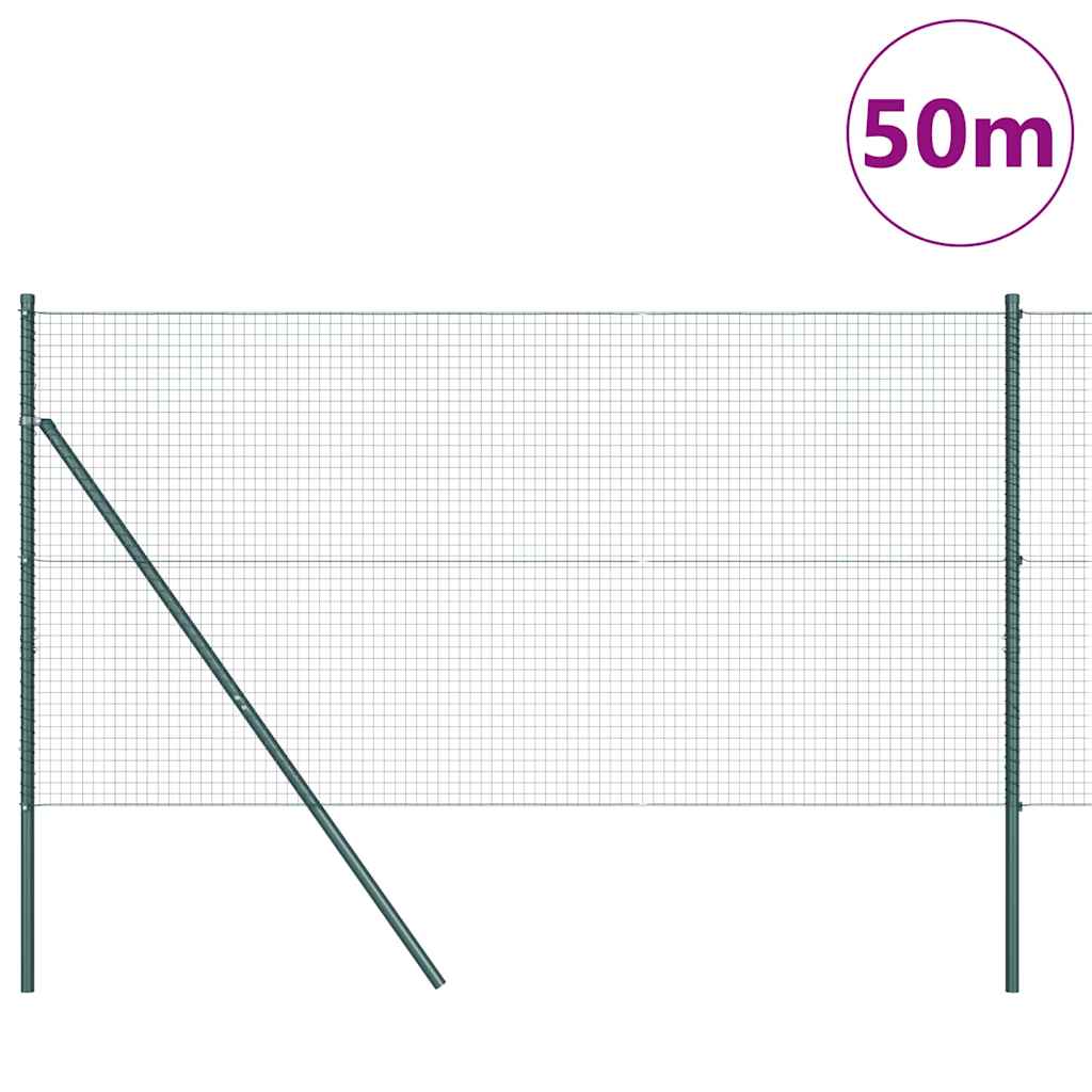 Tvora su stulpais Žalia 1 x 50 m Plienas