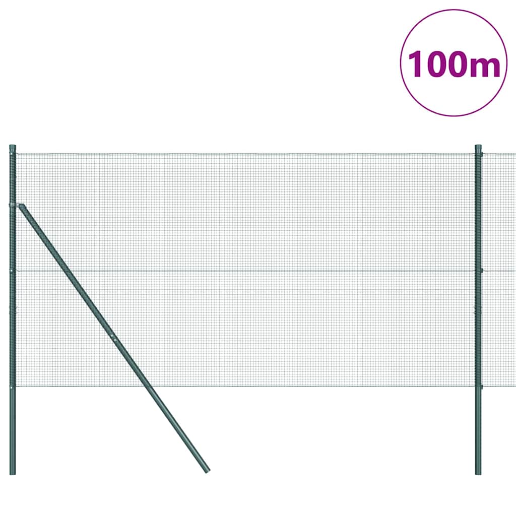 Tvora su stulpais Žalia 1 x 100 m Plienas