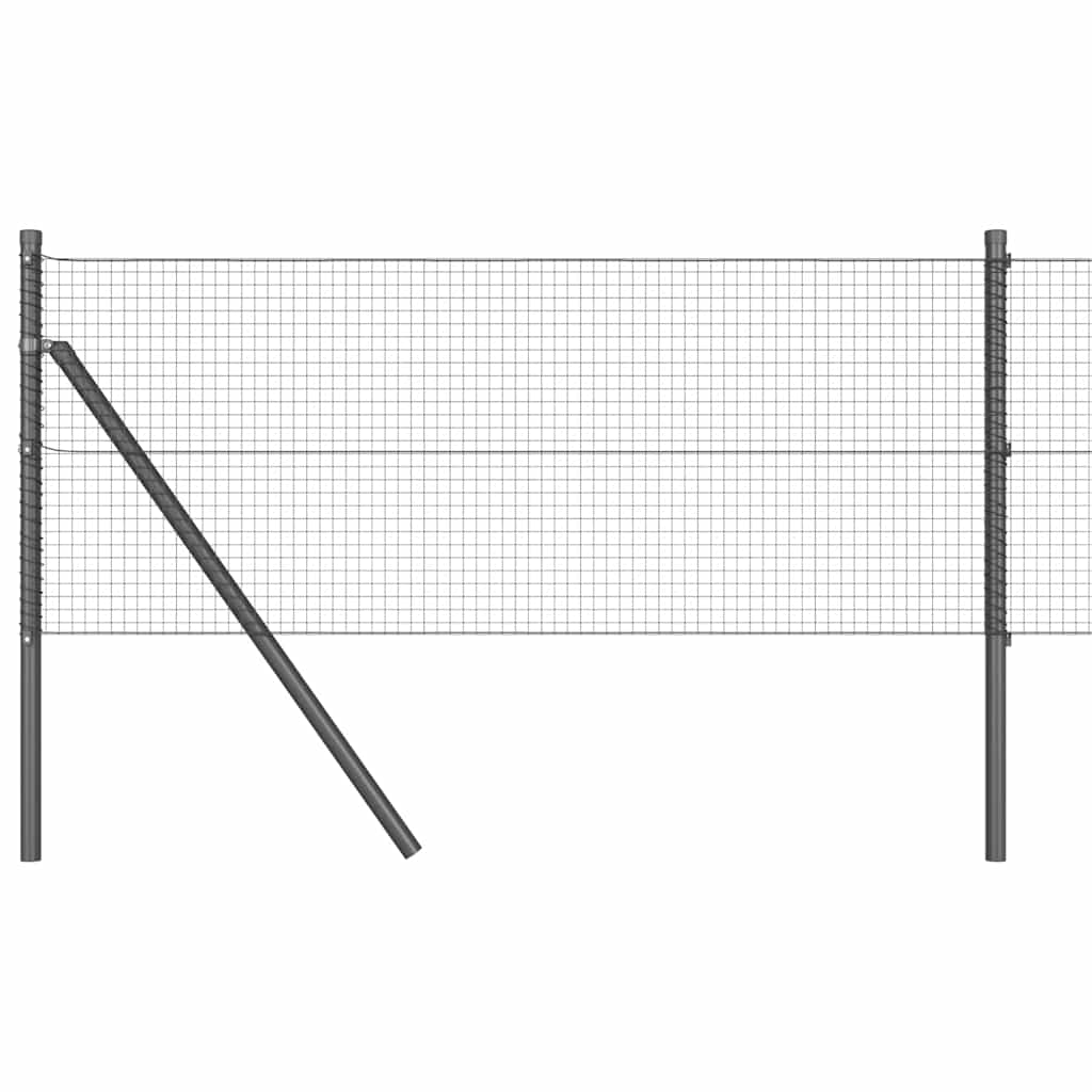 Žogs ar stabiem Pelēks 0.8 x 10 m Tērauds
