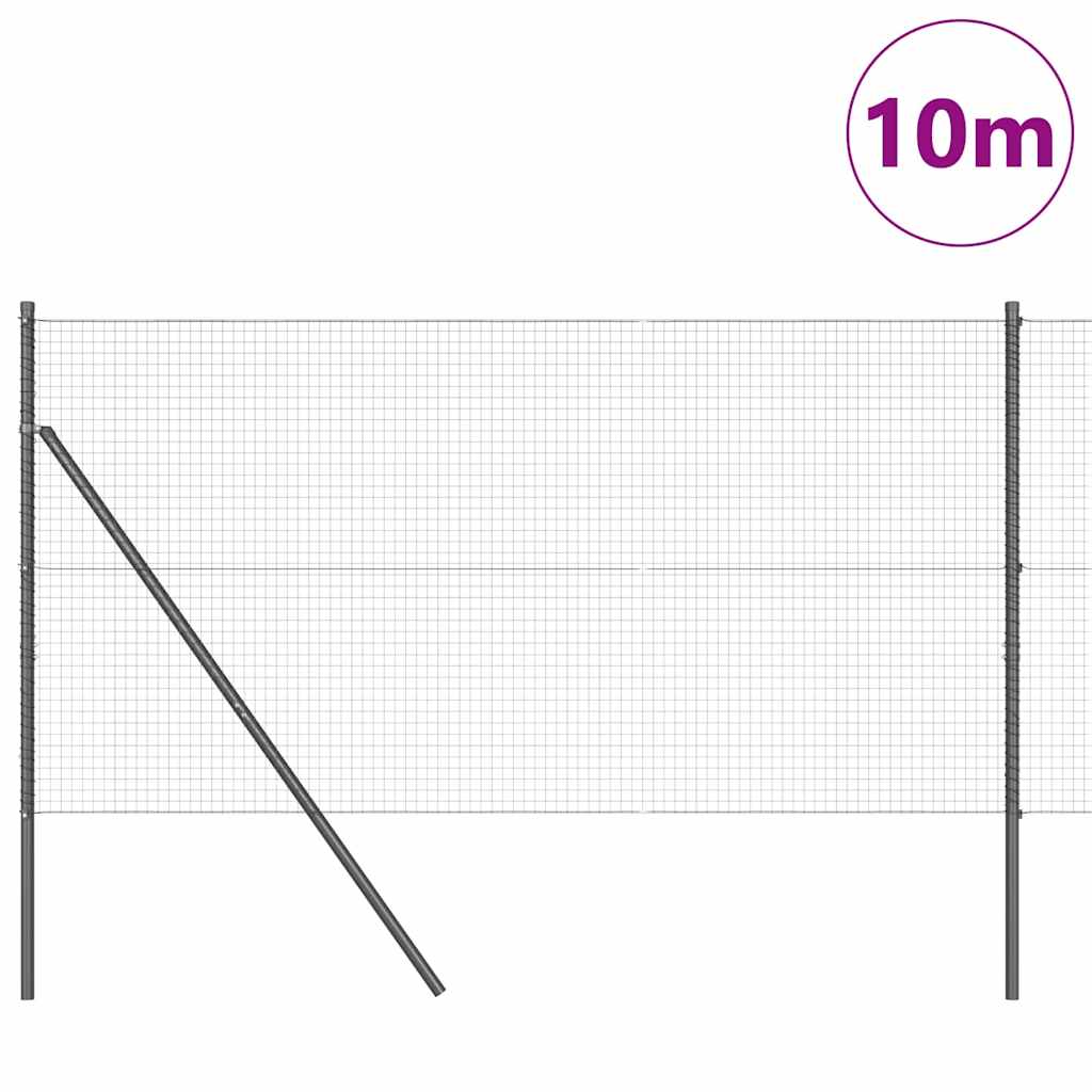 Suvirintas vielos tvora žemės tvirtinimas 10 x 1,2 m Pilka