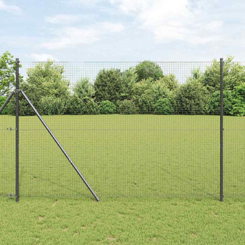 Suvirintas vielos tvora žemės tvirtinimas 25 x 1,6 m Pilka