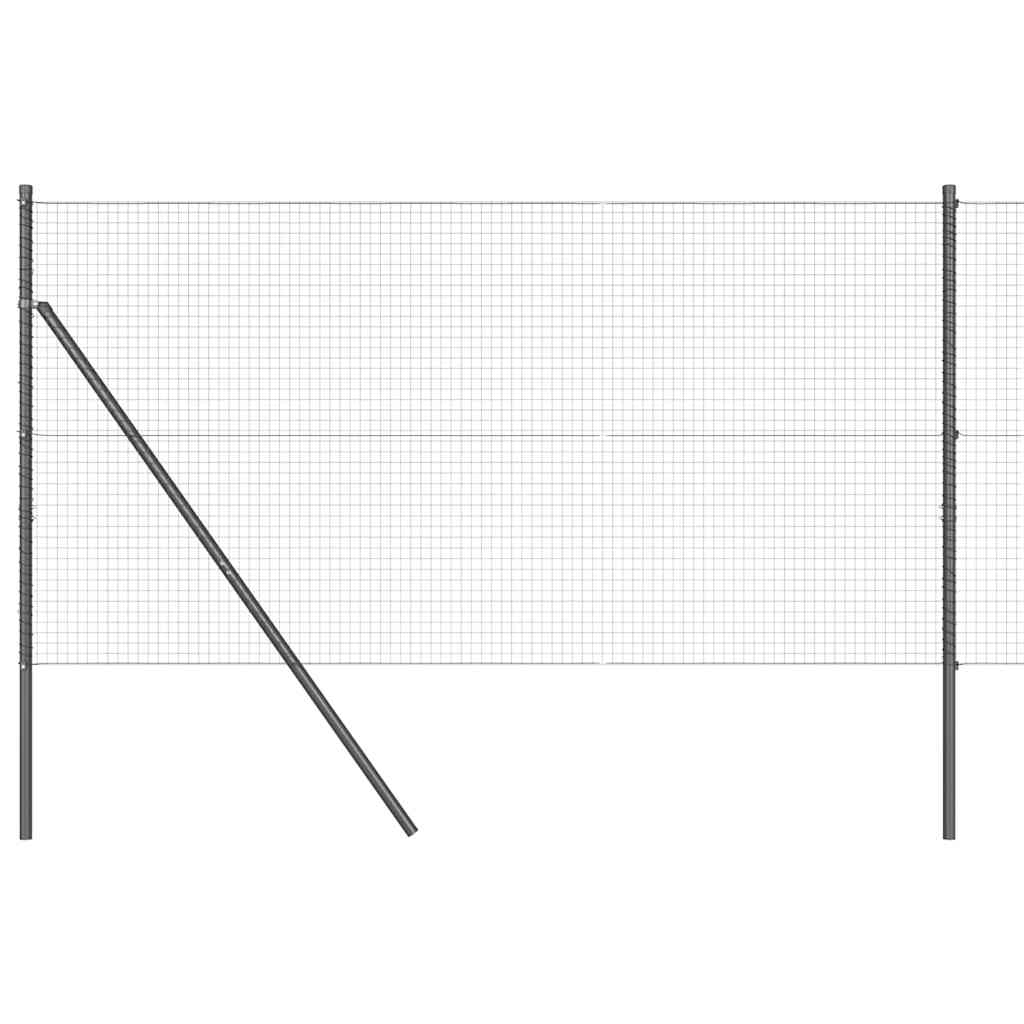 Žogs ar stabiem, pelēks, 1 x 50 m, tērauds