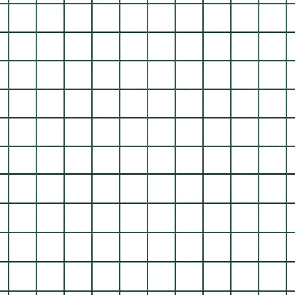 Suvirintas vielinis tvoras su smailiais galais 10 x 0,5 m Žalia