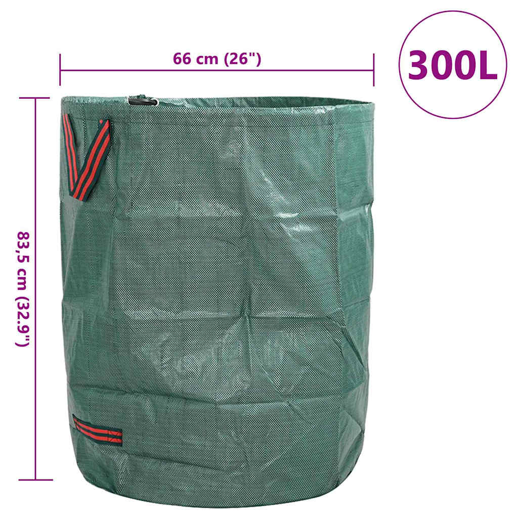 Sodo atliekų maišai 4 pcs Žalia 66 x 66 x 83,5 cm