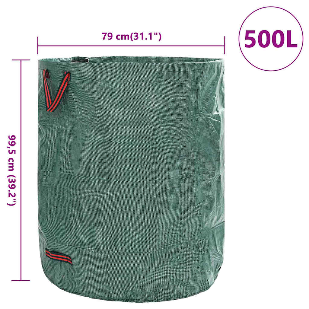 Sodo atliekų maišai 12 pcs Žalia 79 x 79 x 99.5 cm