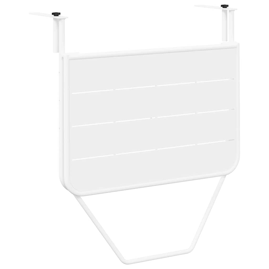 Kabantis balkono stalas Balta 60 x 39 x 65 cm Plienas