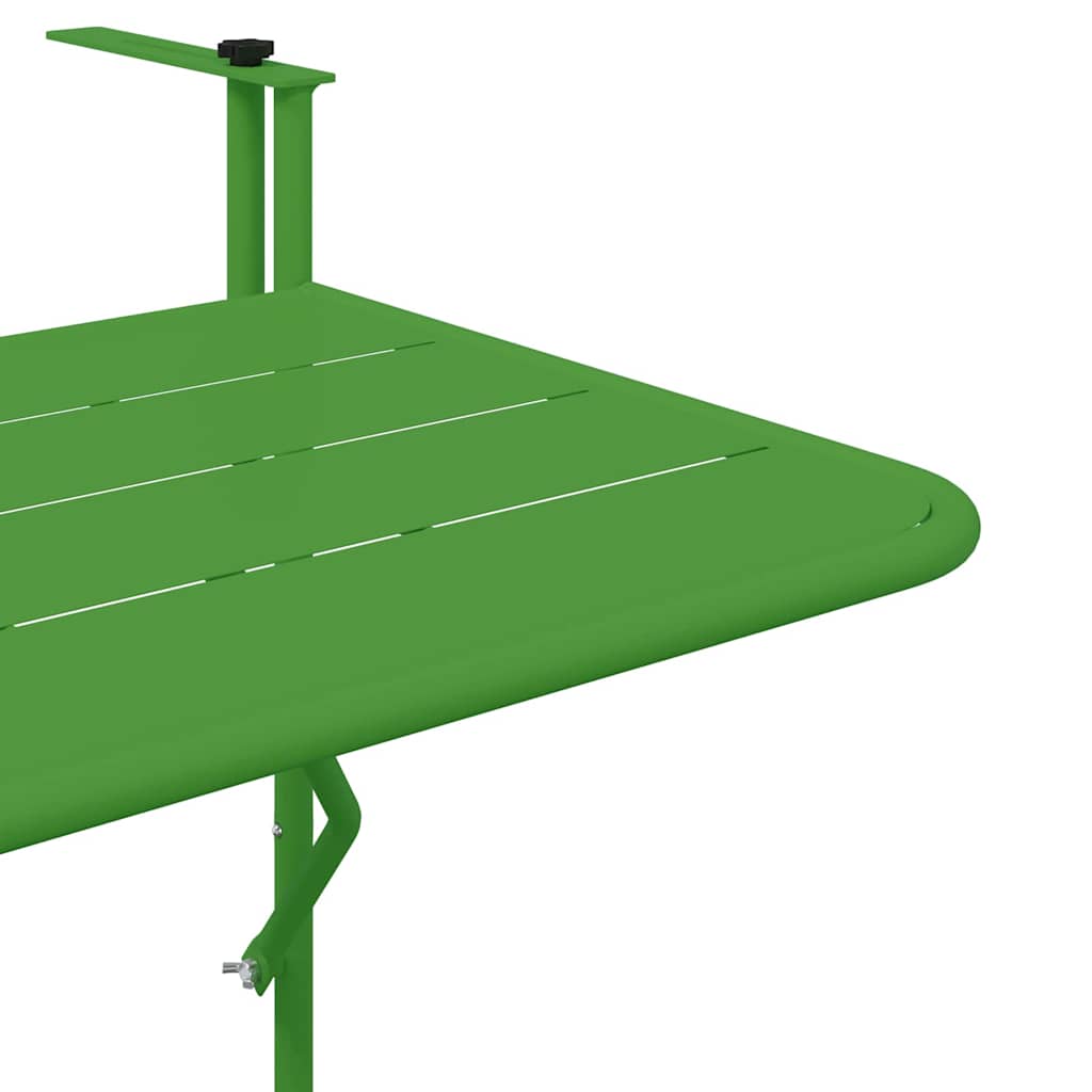 Kabantis balkono stalas Žalia 60 x 39 x 65 cm Plienas