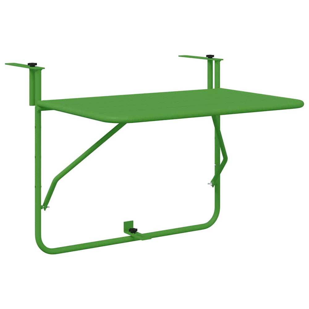 Kabantis balkono stalas Žalia 60 x 39 x 65 cm Plienas