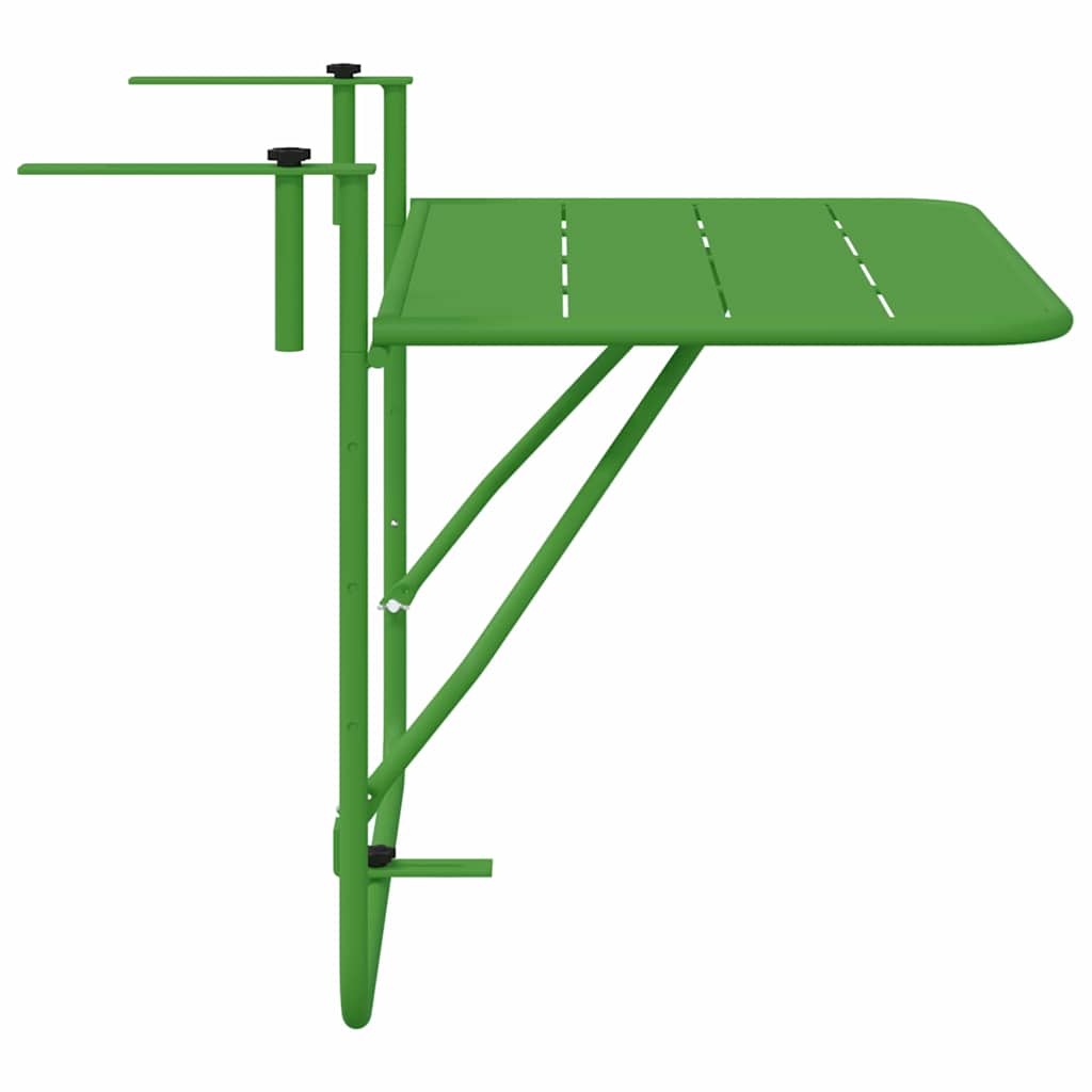 Kabantis balkono stalas Žalia 60 x 39 x 65 cm Plienas