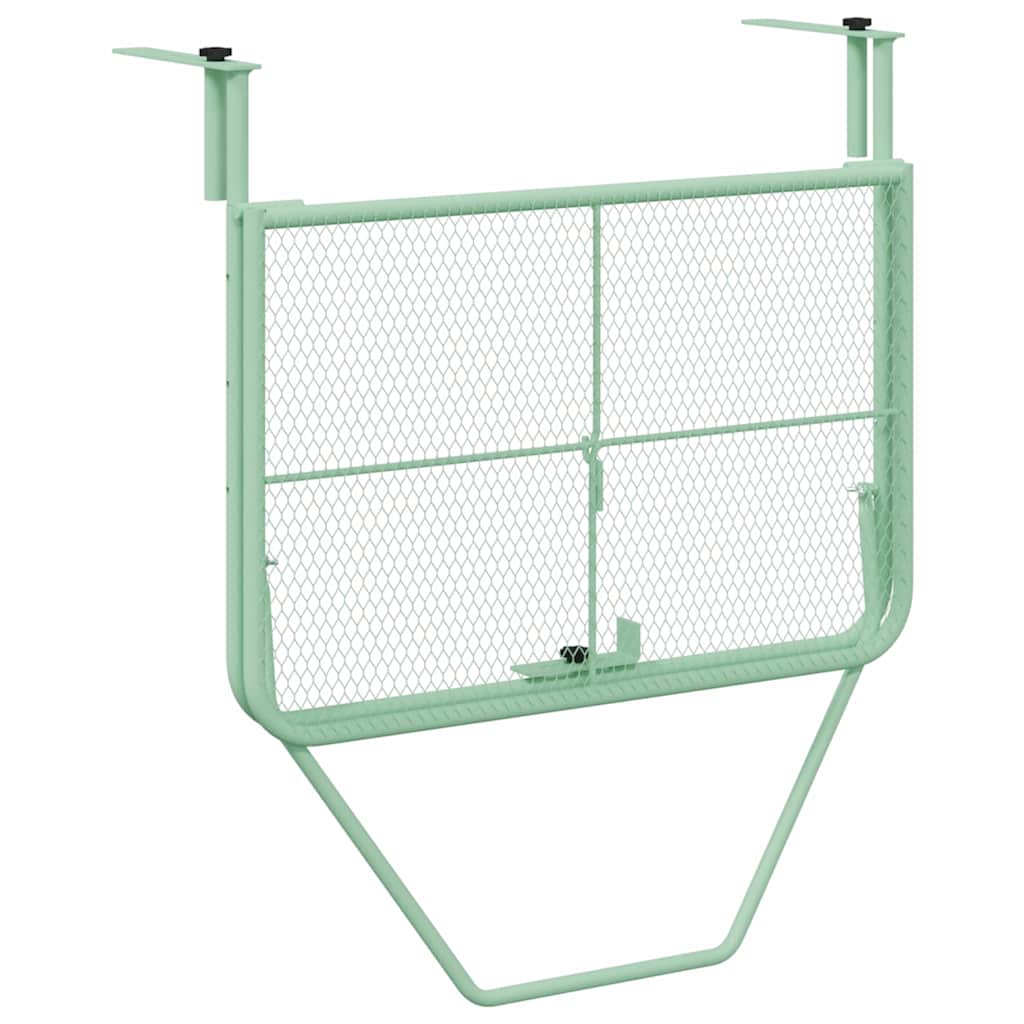 Kabantis balkono stalas Mėtinė žalia 60 x 39 x 65 cm Plienas
