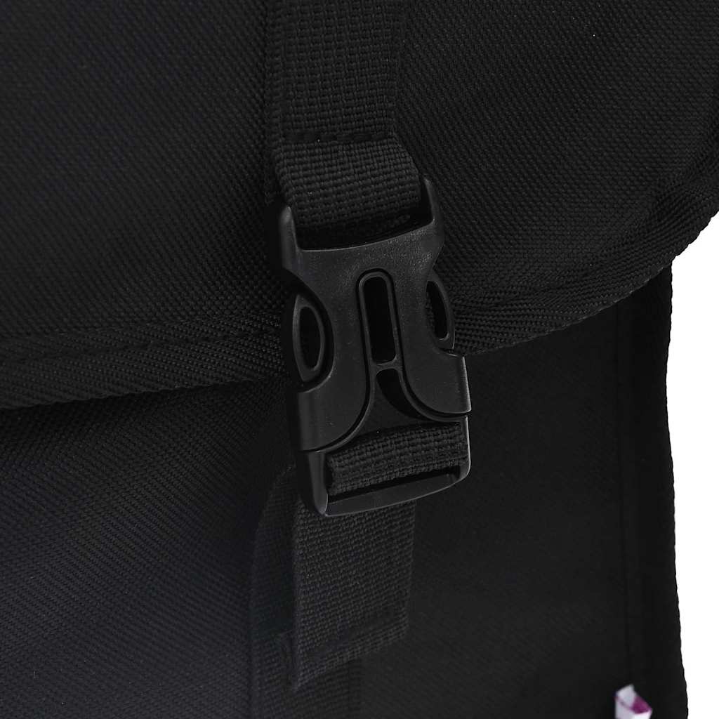 Bicycle Basket Black 40 x 18.5 x 35 cm Polyester
