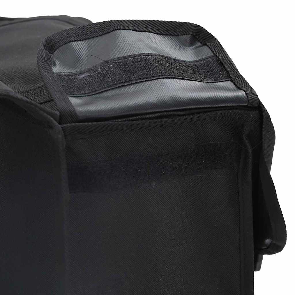 Bicycle Basket Black 40 x 18.5 x 35 cm Polyester