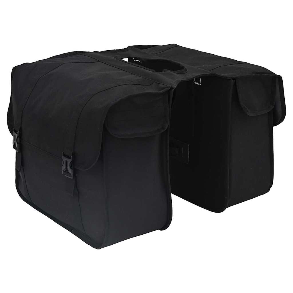 Bicycle Basket Black 40 x 18.5 x 35 cm Polyester