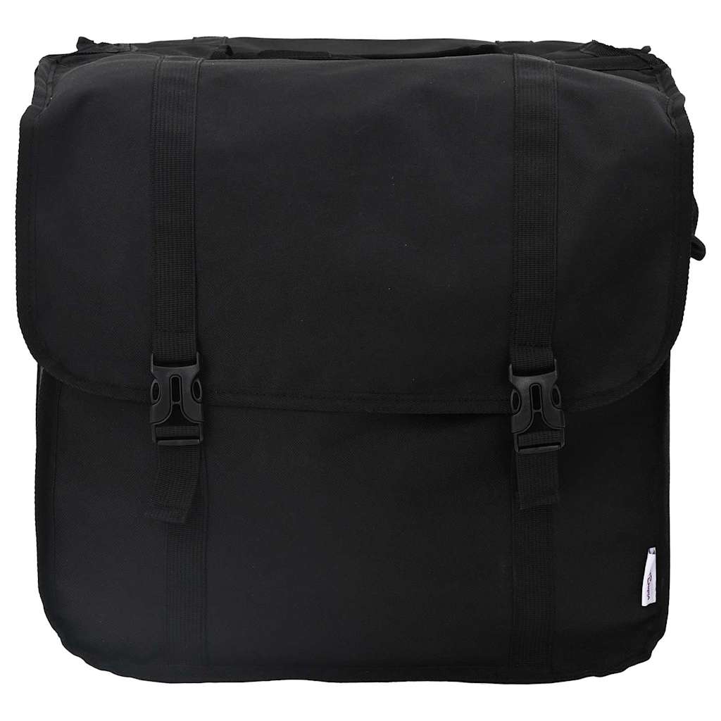 Bicycle Basket Black 40 x 18.5 x 35 cm Polyester