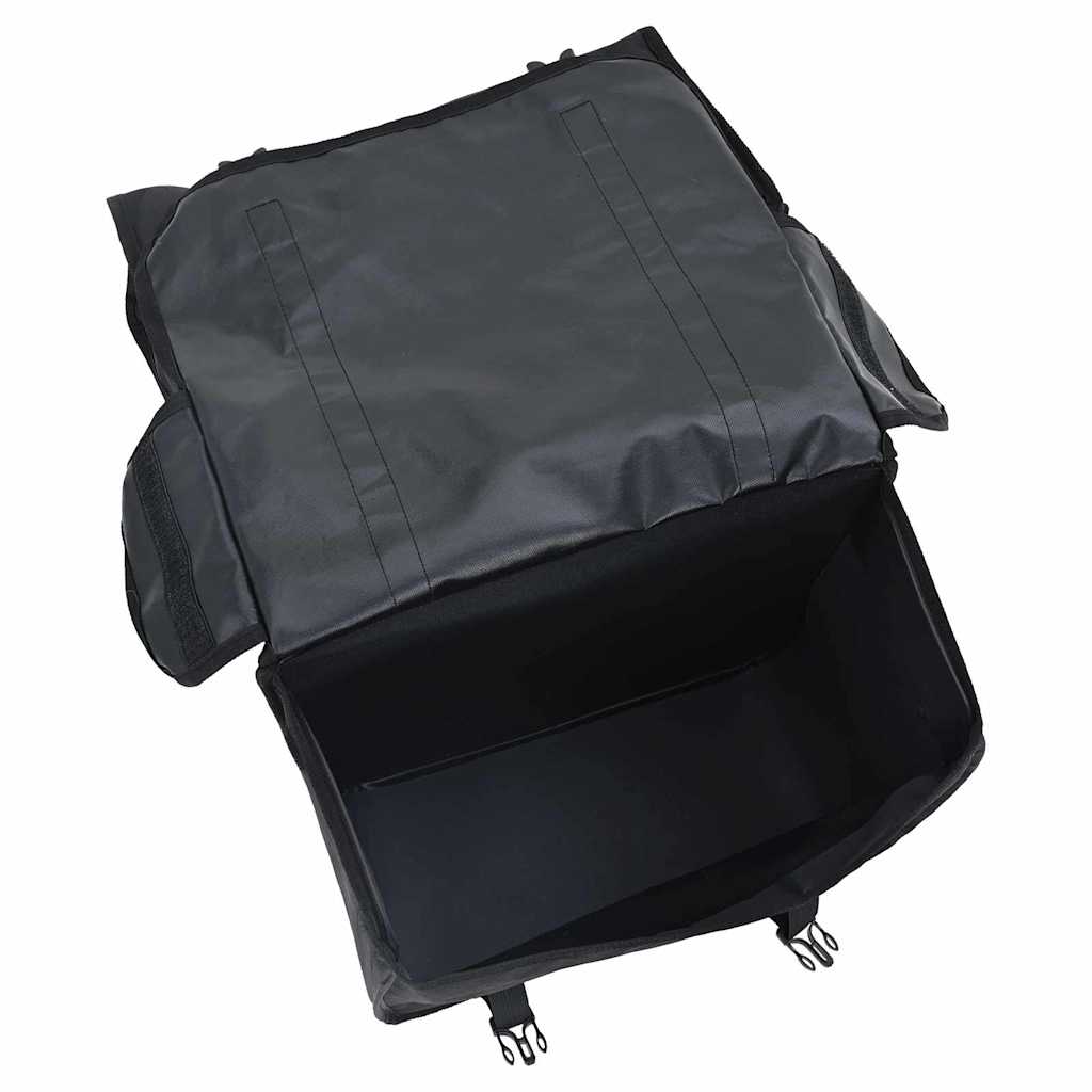 Bicycle Basket Black 40 x 18.5 x 35 cm Polyester