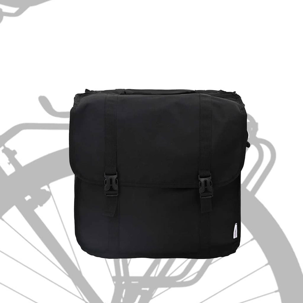 Bicycle Basket Black 40 x 18.5 x 35 cm Polyester