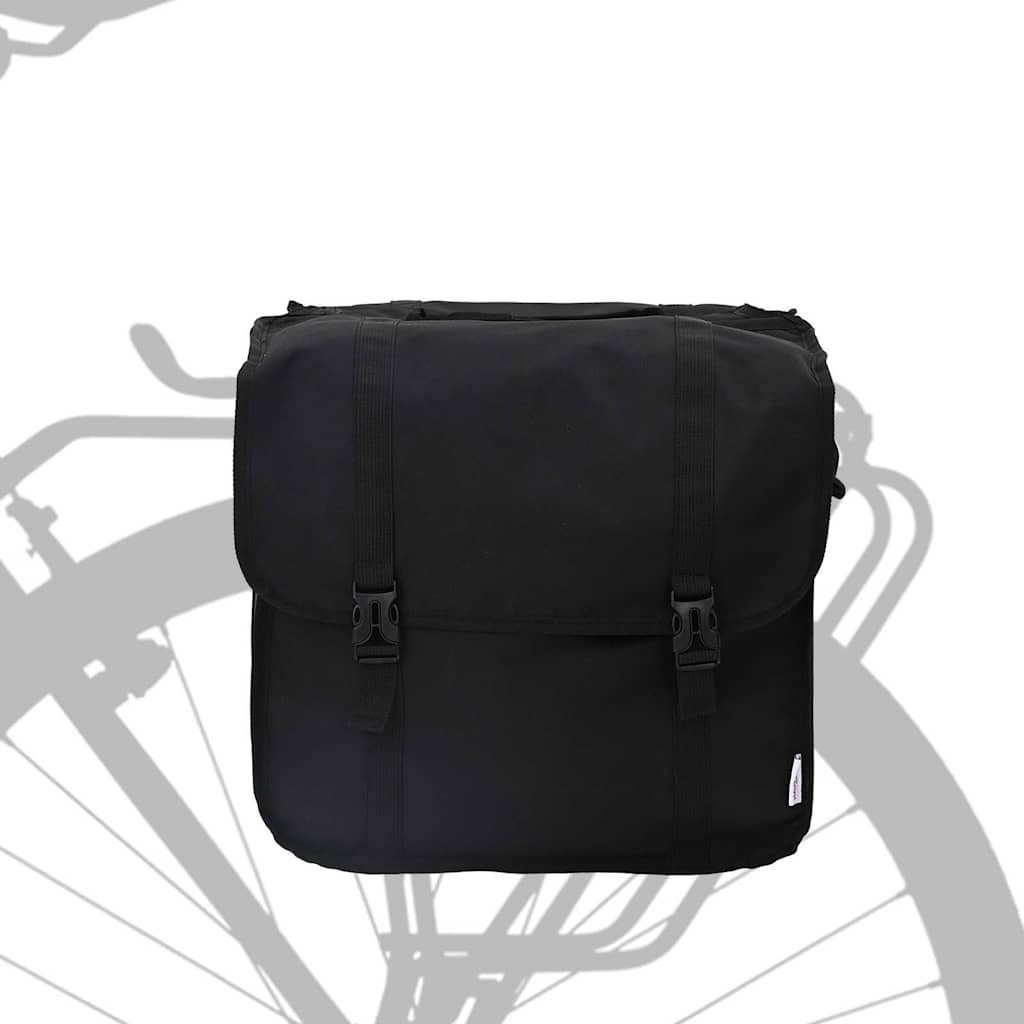 Bicycle Basket Black 40 x 18.5 x 35 cm Polyester