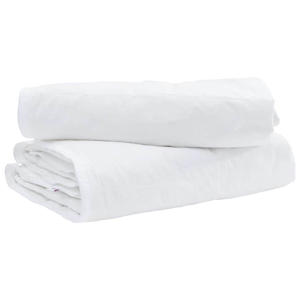 White Down and Feather Duvet 155 x 200 cm