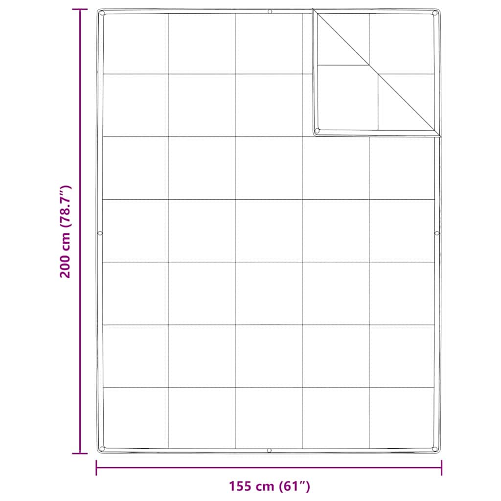 White Down and Feather Duvet 155 x 200 cm
