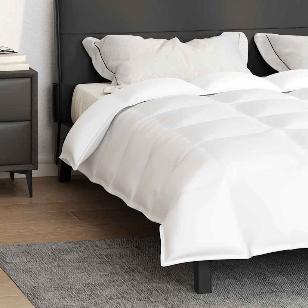 2-in-1 Antklodė Balta 200 x 200 cm Plunksna