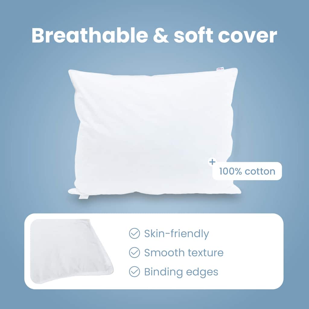 Pillow with pillow 2 pcs White 60 x 80 cm Feather