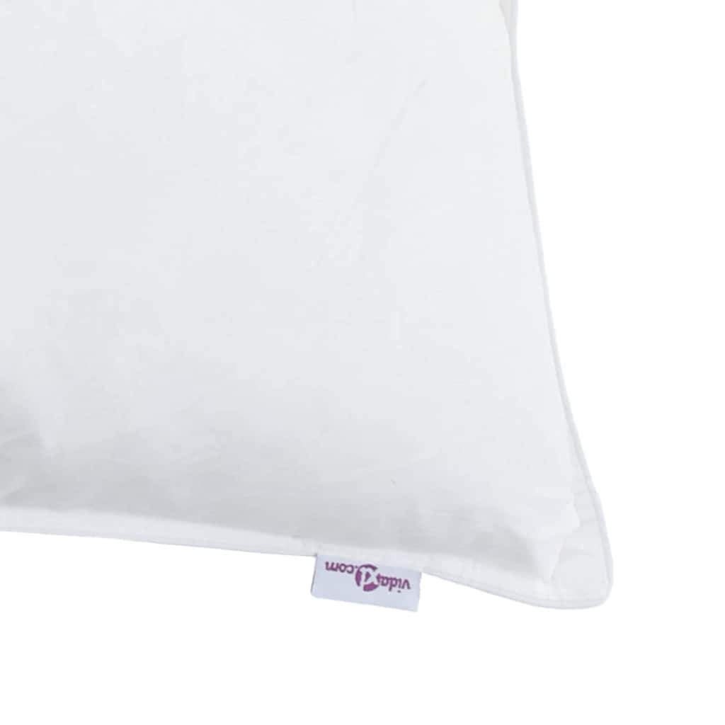 Pagalvė su pagalve 2 pcs Balta 70 x 90 cm Plunksna