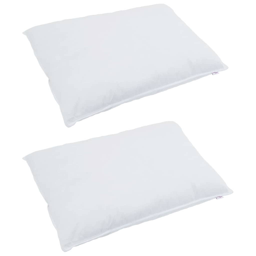 Pagalvė su pagalve 2 pcs Balta 70 x 90 cm Plunksna