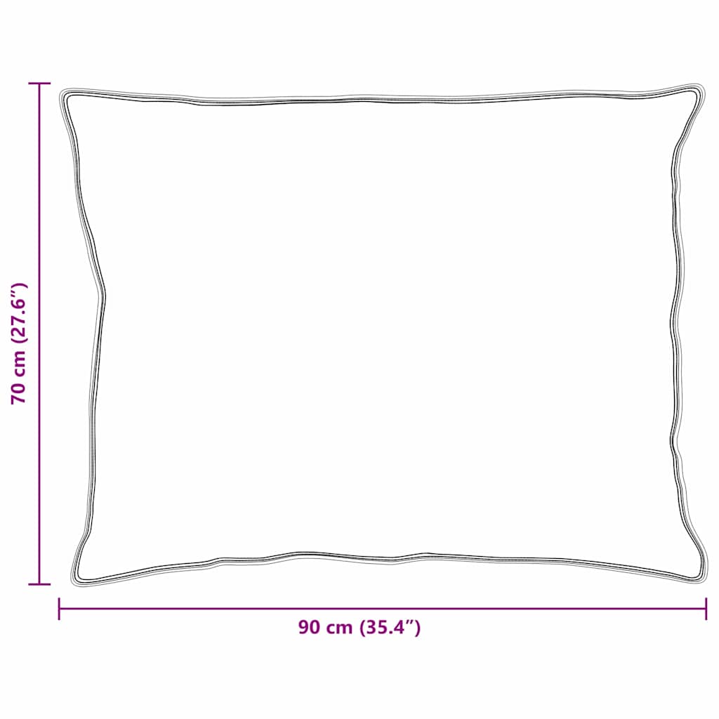 Pagalvė su pagalve 2 pcs Balta 70 x 90 cm Plunksna