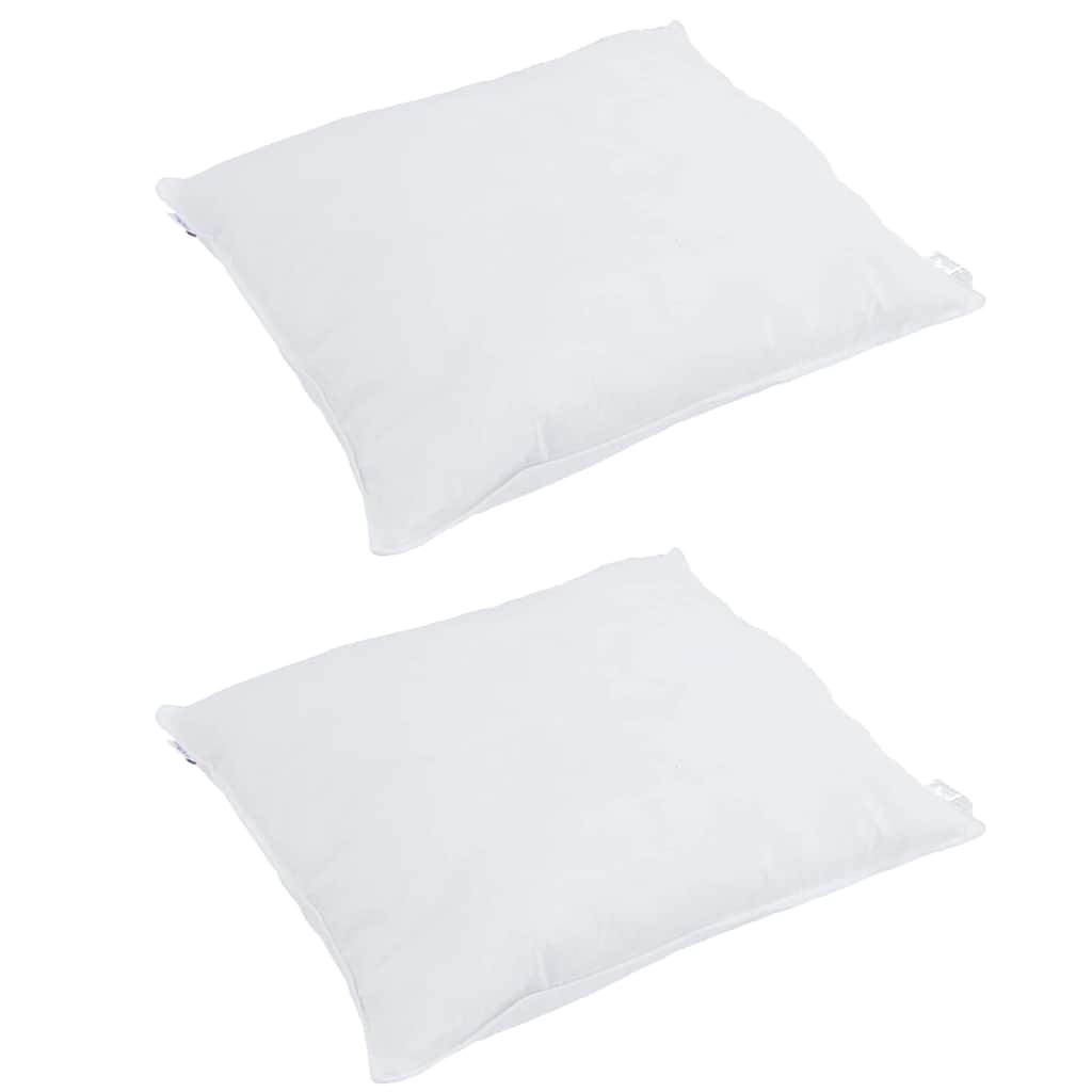 Pagalvės 2 pcs Balta 80 x 80 cm 130gsm 100% medvilnė