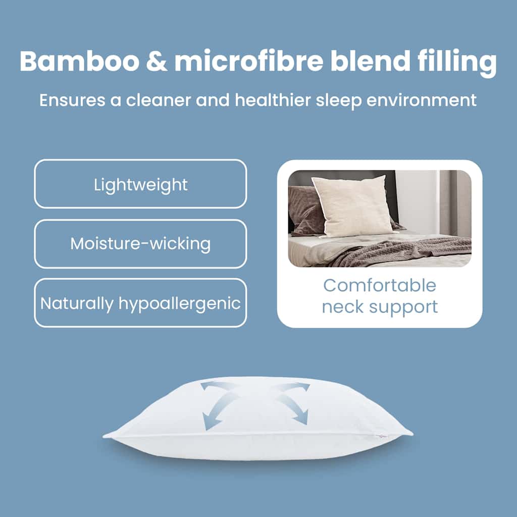 Pillow White 50 x 75 cm 130gsm 100% cotton