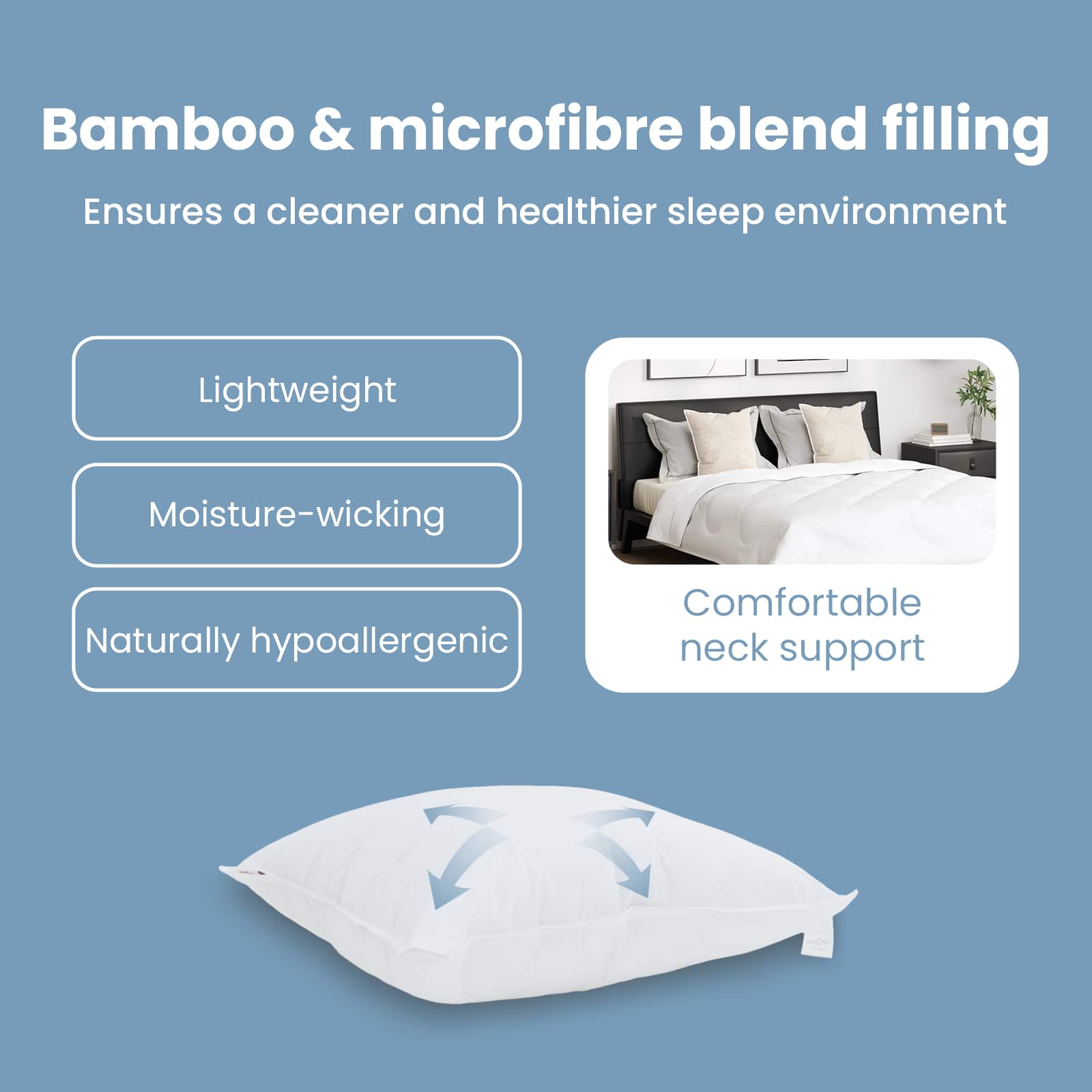 Cushion with cover 2 pcs White 40 x 40 cm Cotton