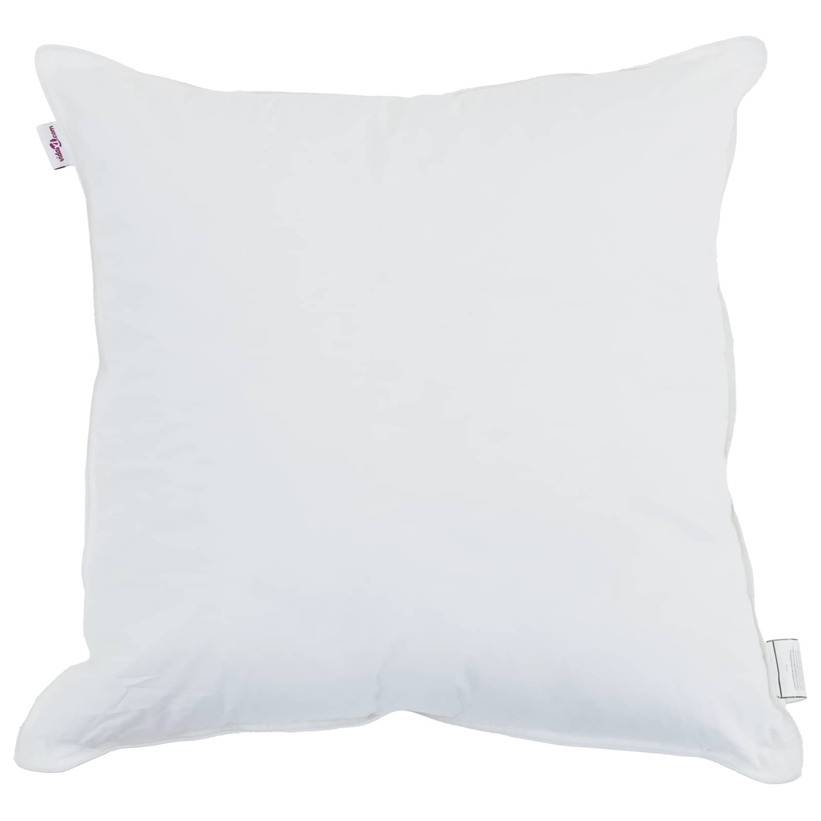 Cushion with cover 2 pcs White 40 x 40 cm Cotton