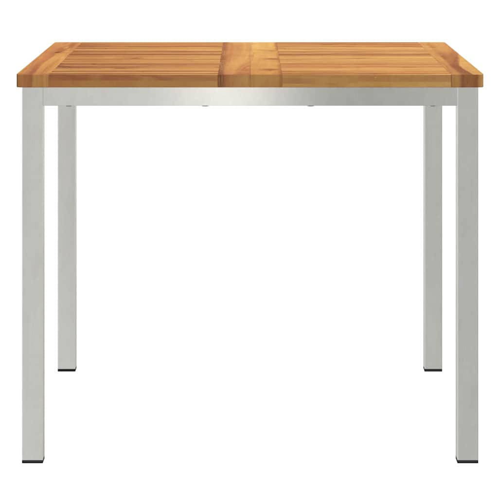 Valgomojostalas Ruda 90 x 90 x 75 cm Kietos akacijos mediena