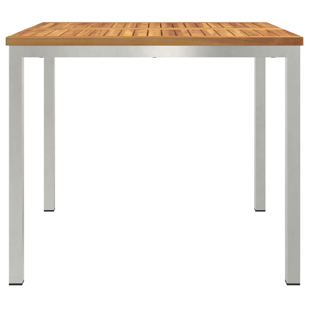 Valgomojostalas Ruda 90 x 90 x 75 cm Kietos akacijos mediena