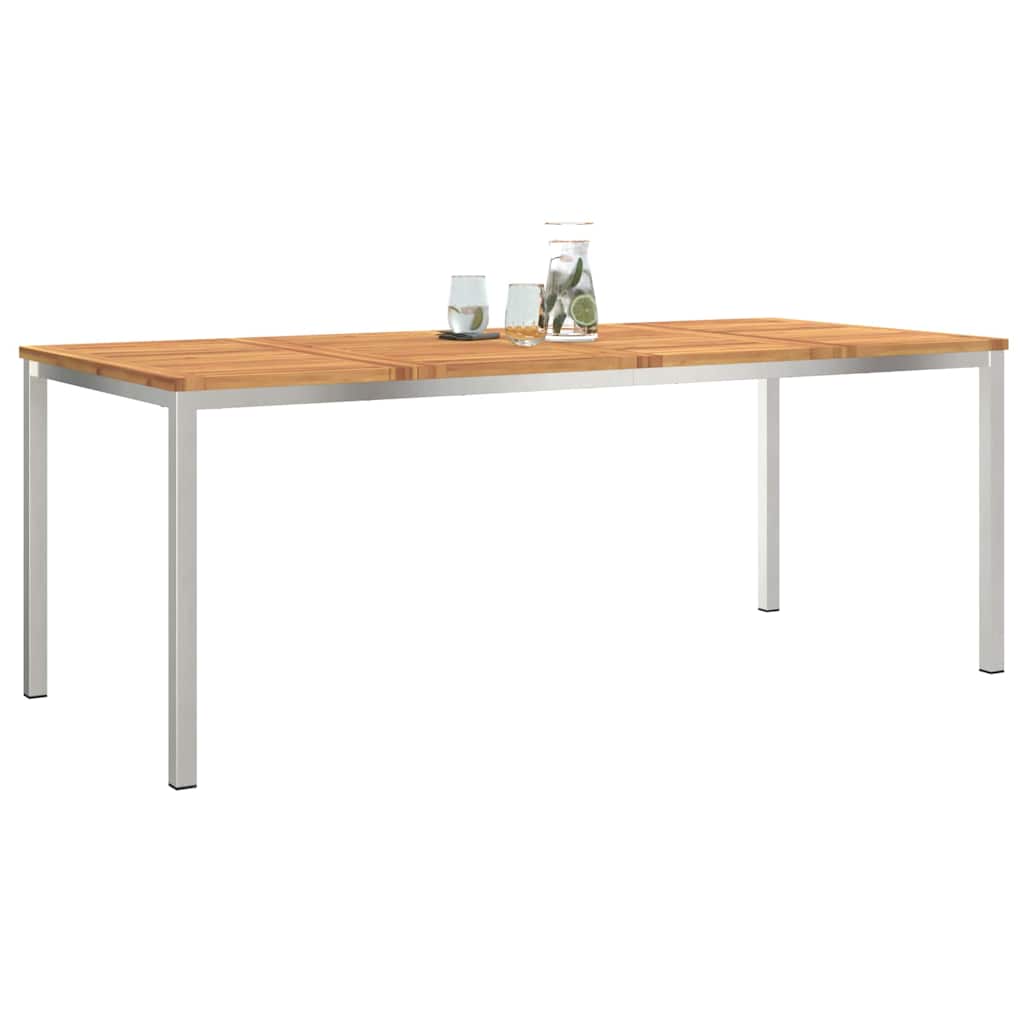 Valgomojostalas Ruda 200 x 90 x 75 cm Kietos akacijos mediena