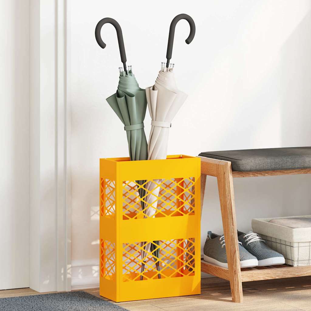 Storage hook and holder with storage mustard yellow