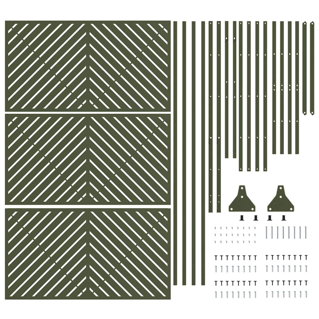 Privacy Blinds Olive Steel