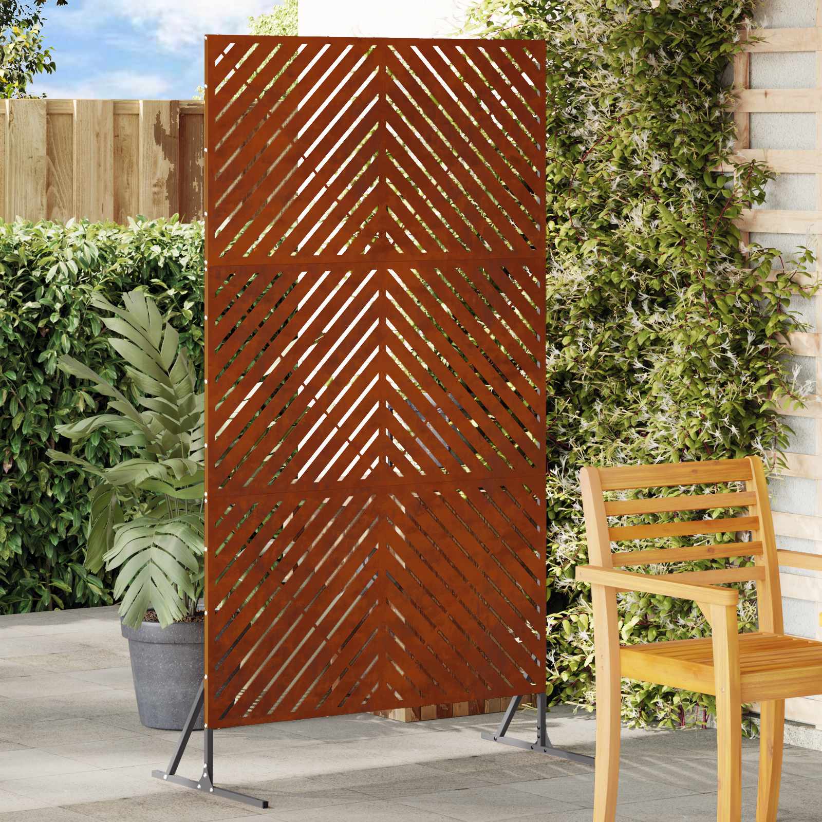 Privacy blinds Grey Steel