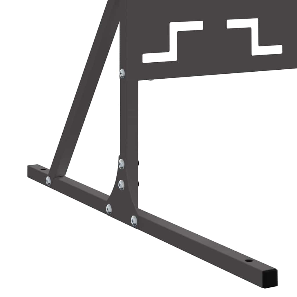 Privacy Blinds Black Steel