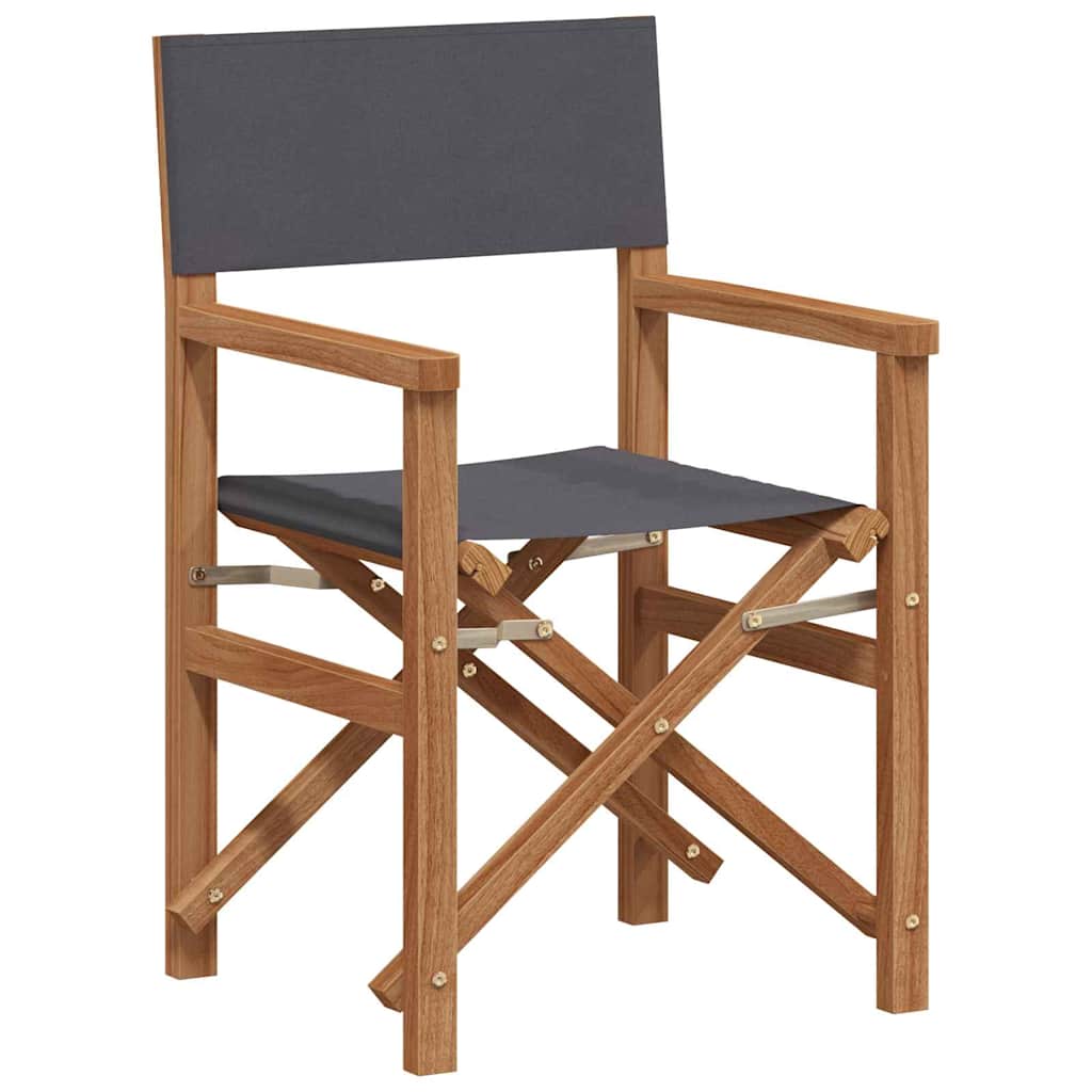 Folding Director's Chair Grey 56 x 54 x 87 cm