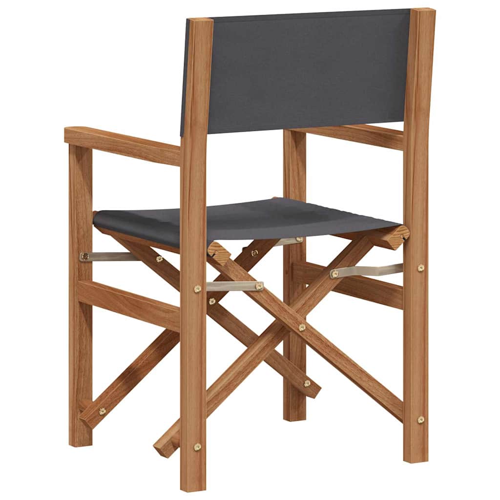 Folding Director's Chair Grey 56 x 54 x 87 cm