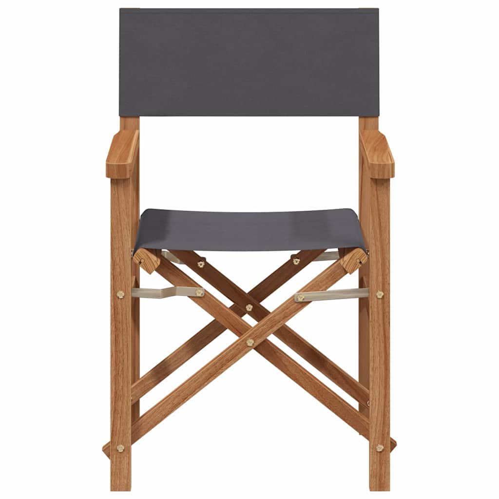 Folding Director's Chair Grey 56 x 54 x 87 cm
