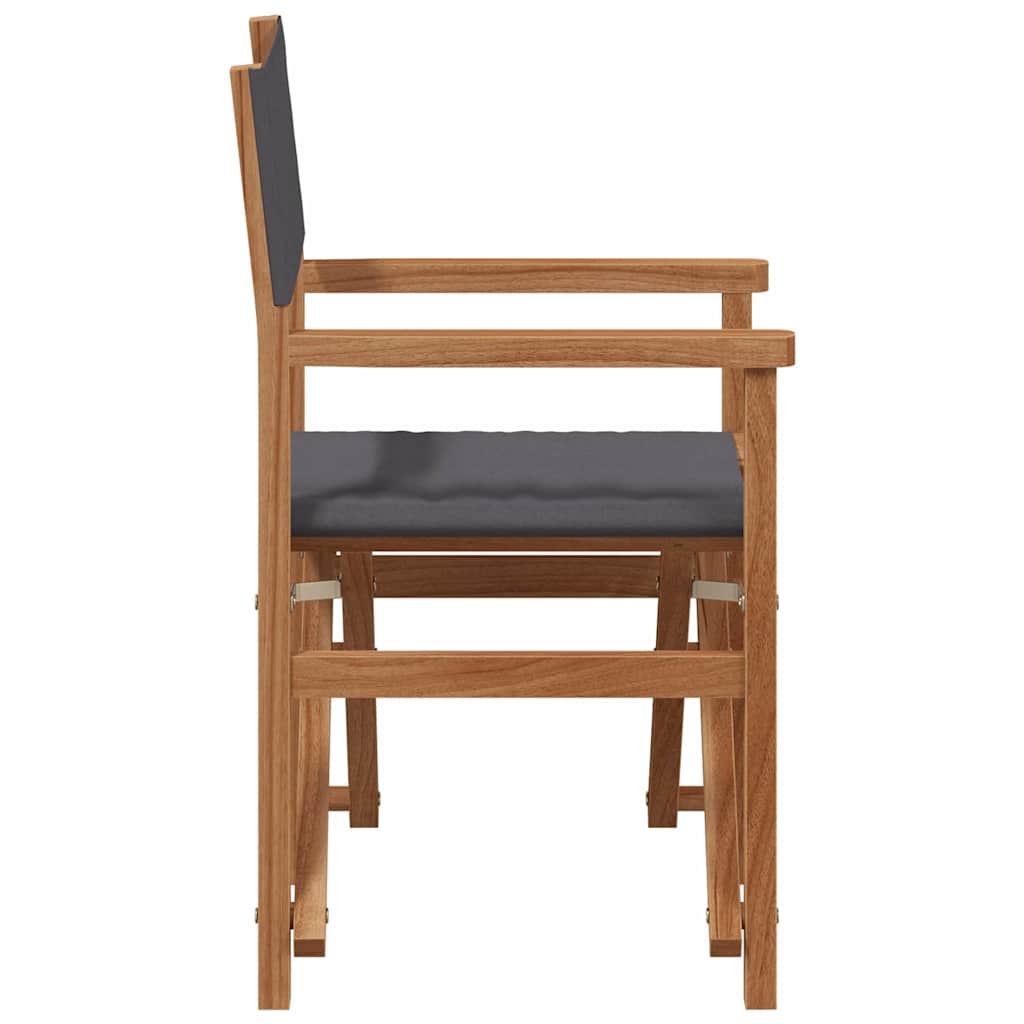 Folding Director's Chair Grey 56 x 54 x 87 cm
