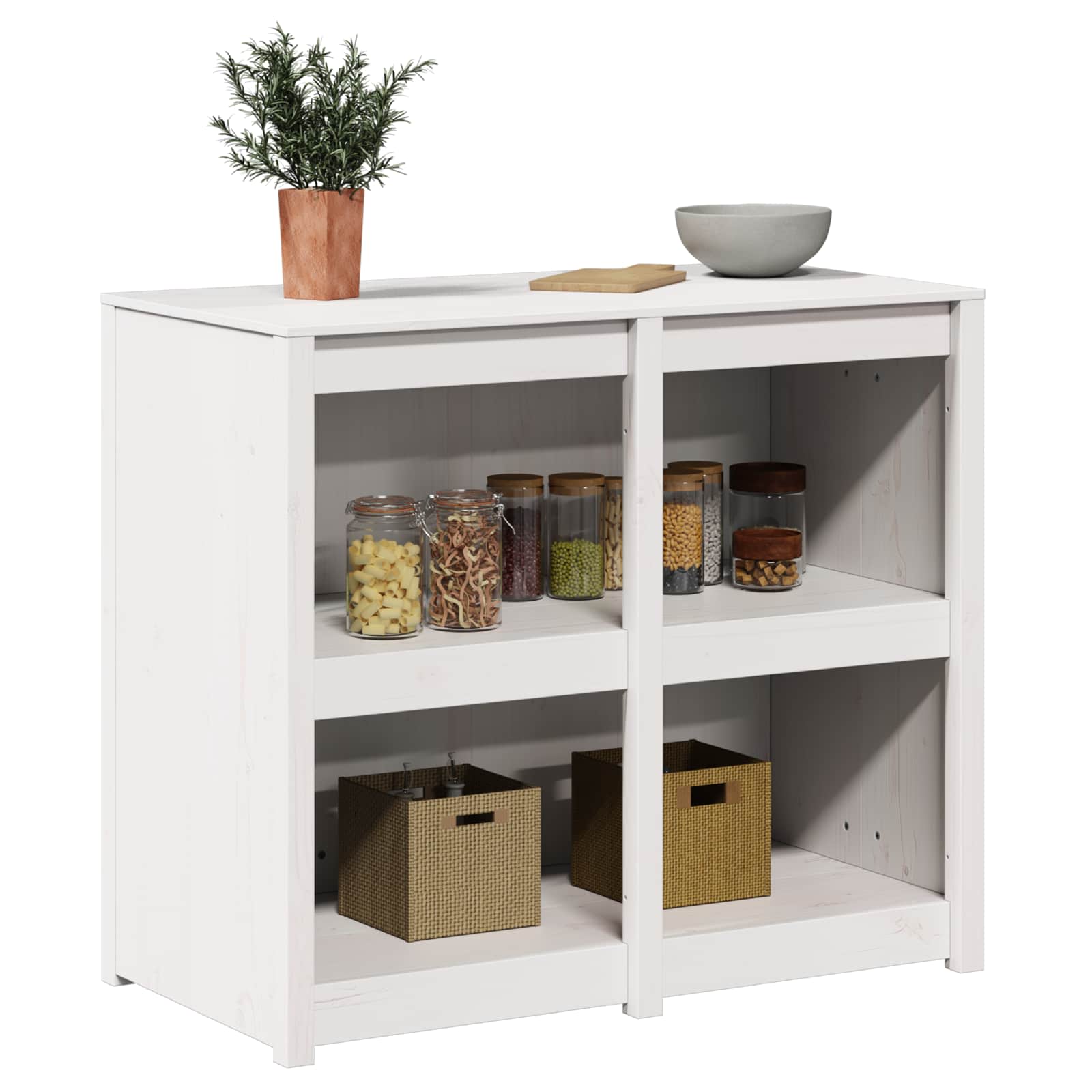 Virtuves skapis MEPPEL Silti balts 106 x 55 x 92 cm