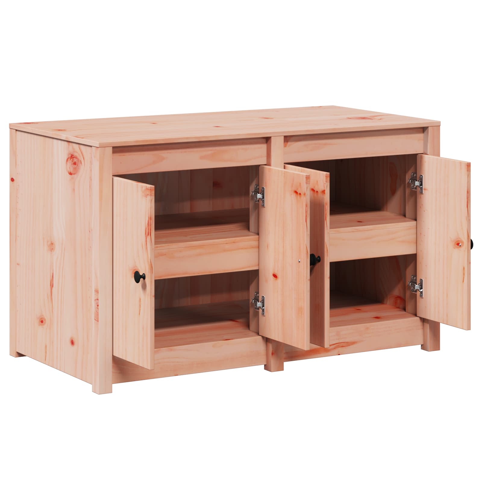 Kitchen Cabinet Brown 106 x 55 x 64 cm Solid Pine Wood