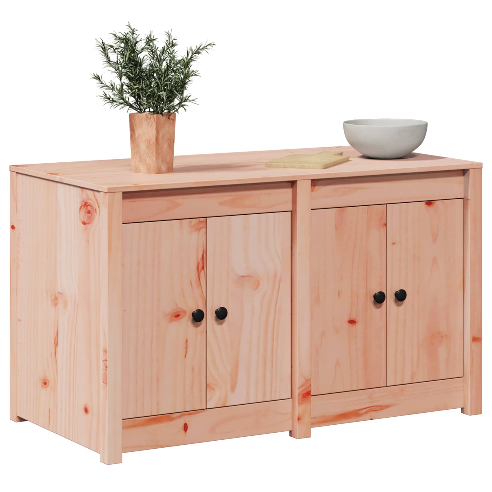 Kitchen Cabinet Brown 106 x 55 x 64 cm Solid Pine Wood