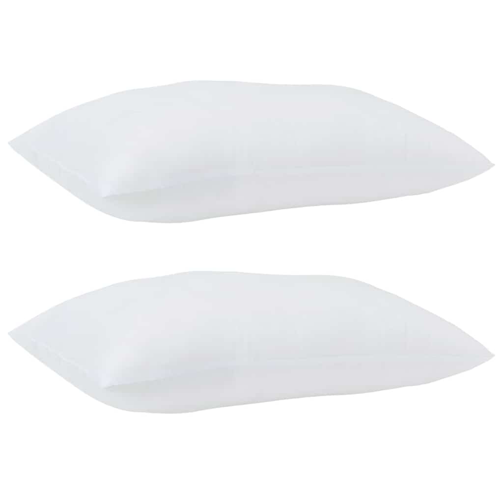 Pagalvė su pagalve 2 pcs Balta 51 x 31 x 20 cm Poliesteris