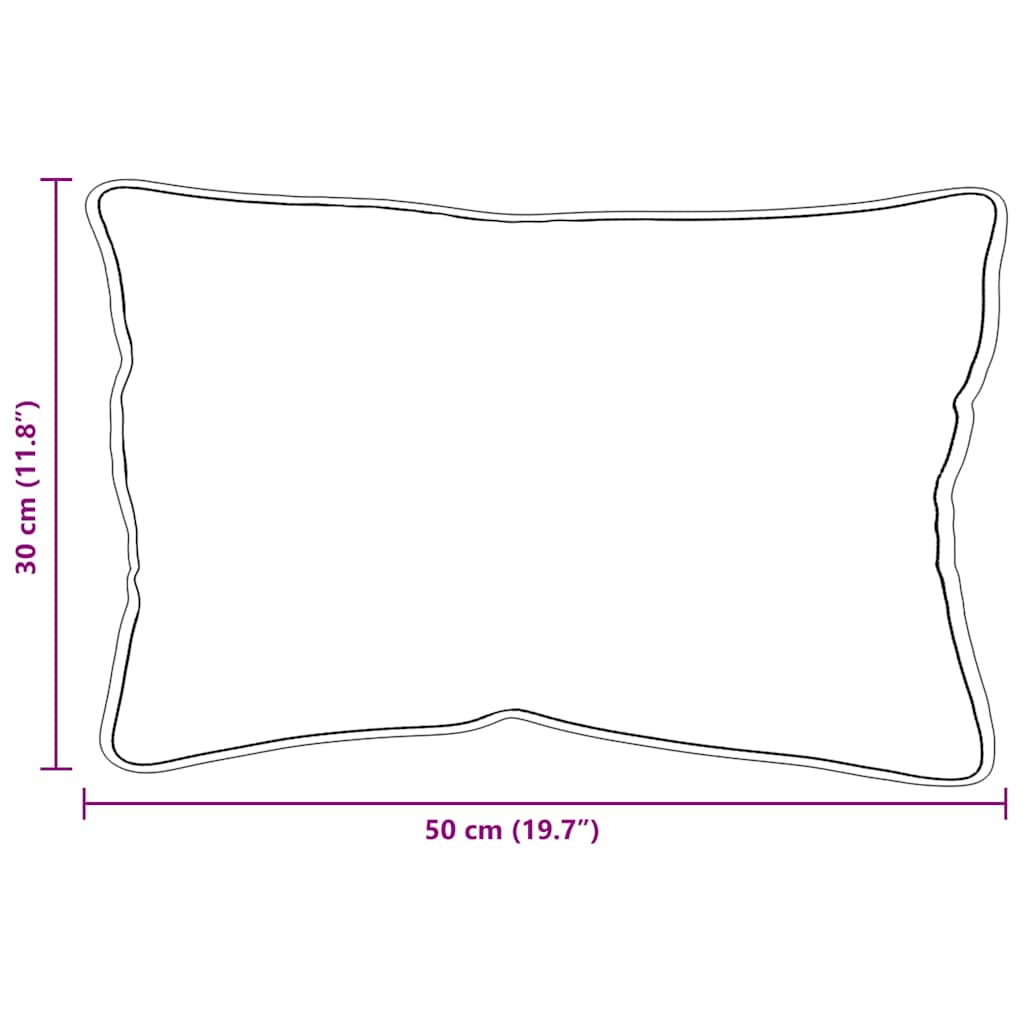 Pagalvė su pagalve 2 pcs Balta 51 x 31 x 20 cm Poliesteris