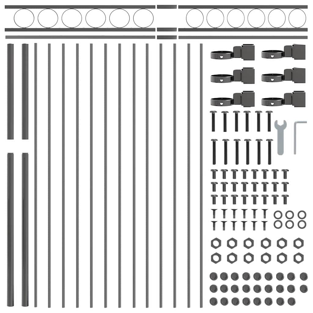 Tvorelių elementas ASSEN Pilka 170 x 200 cm Plienas